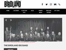 Tablet Screenshot of birdlandjazz.com